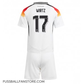 Deutschland Florian Wirtz #17 Replik Heimtrikot Kinder EM 2024 Kurzarm (+ Kurze Hosen)